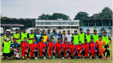 প্রীতি ফুটবল ম্যাচে ক্যাডেট কলেজকে ২-০ গোলে হারিয়ে কুবির জয়